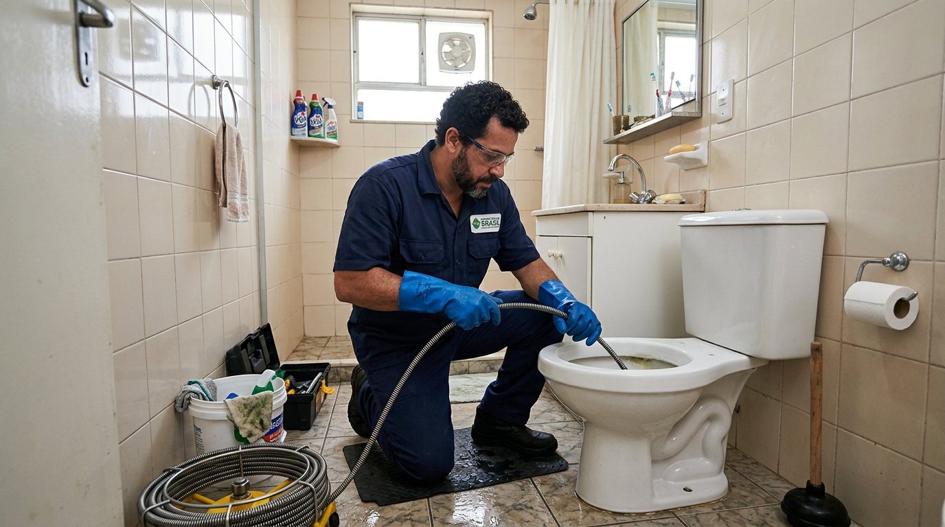 Desentupimento de Vaso com Equipamento em Recife‑PE