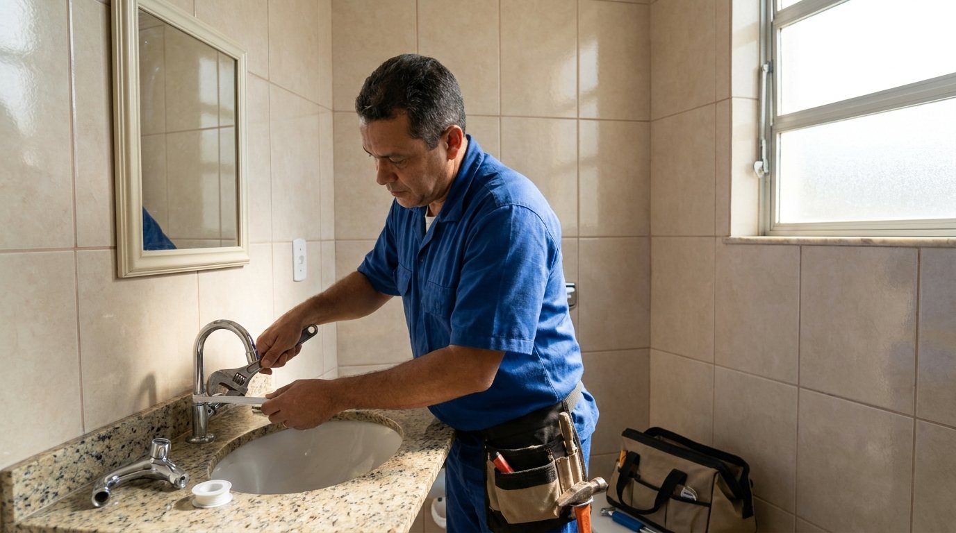 Instalação Hidráulica no Banheiro em Recife‑PE