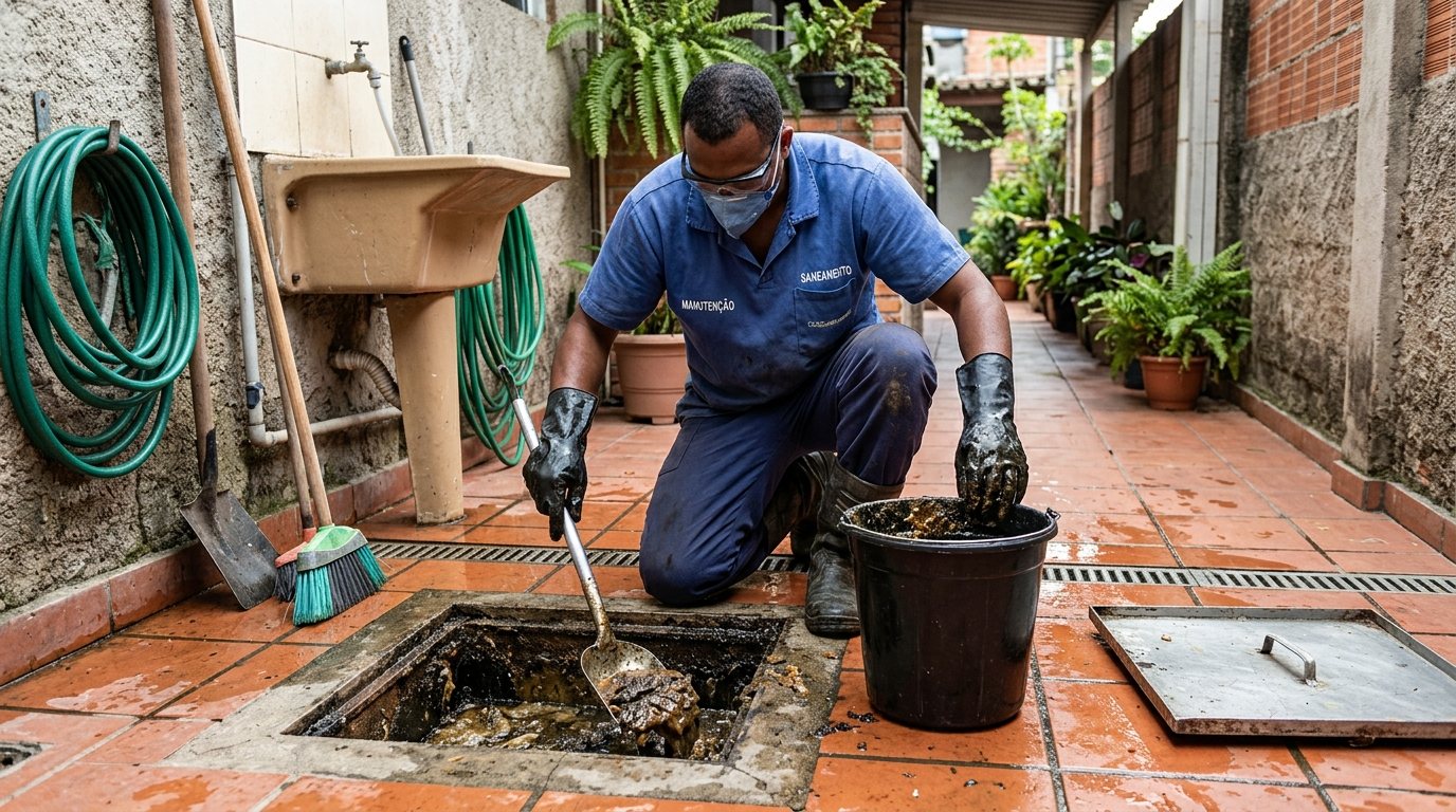 Limpeza de Caixa de Gordura Comercial em Recife‑PE